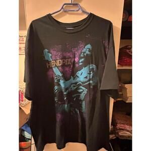 Men's Black Jimi Hendrix Graphic T-Shirt xxl